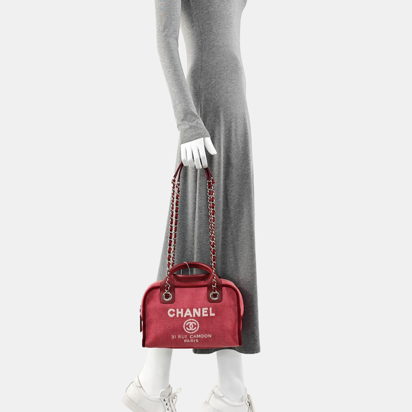 DEAUVILLE Small Fabric Red
