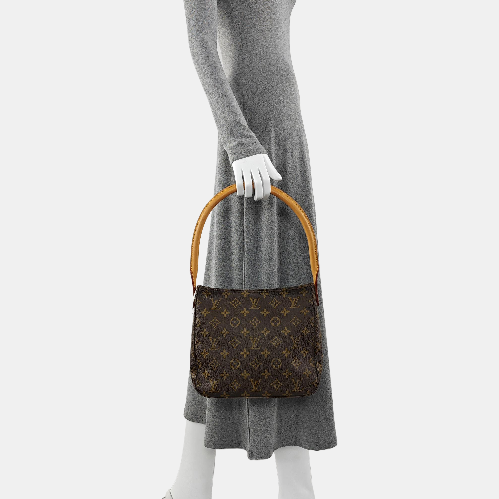LOOPING MM Monogram Coated Canvas Brown
