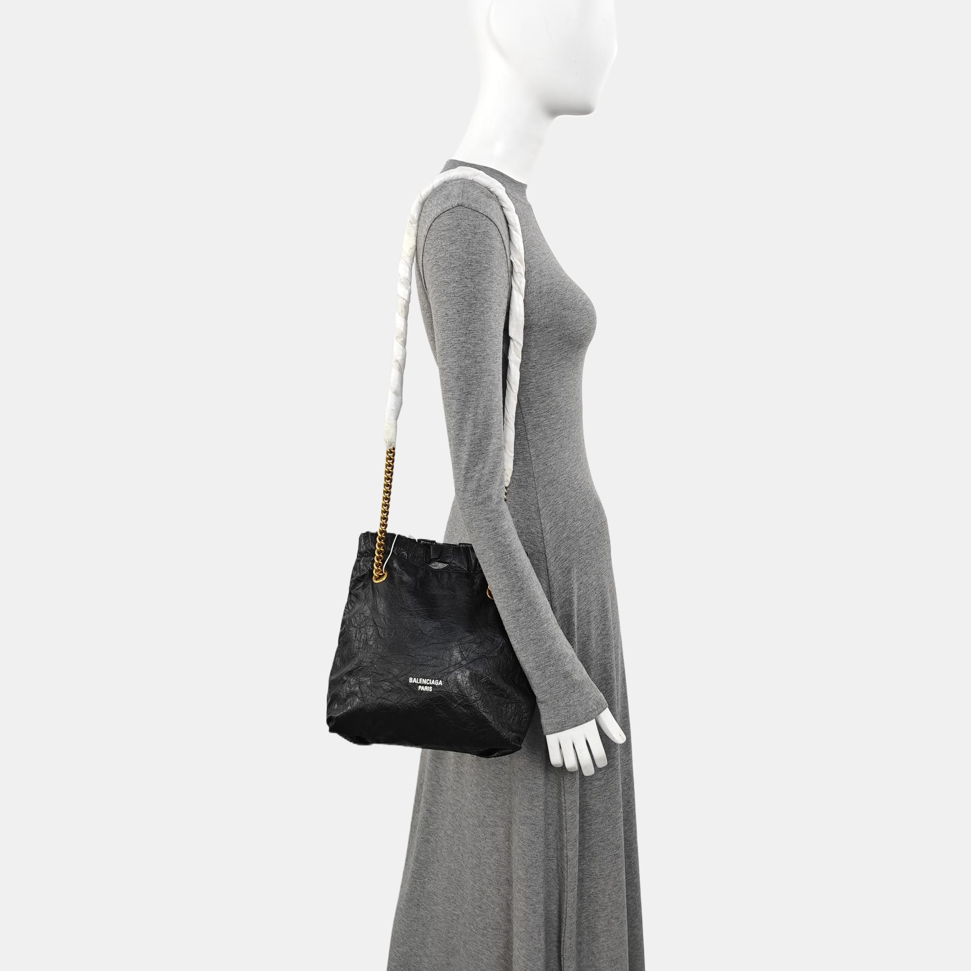 Calfskin Shoulder Bag Black