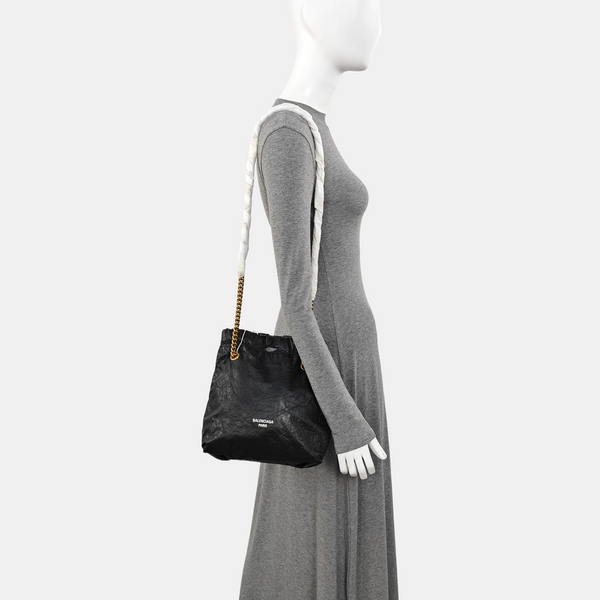 Calfskin Shoulder Bag Black