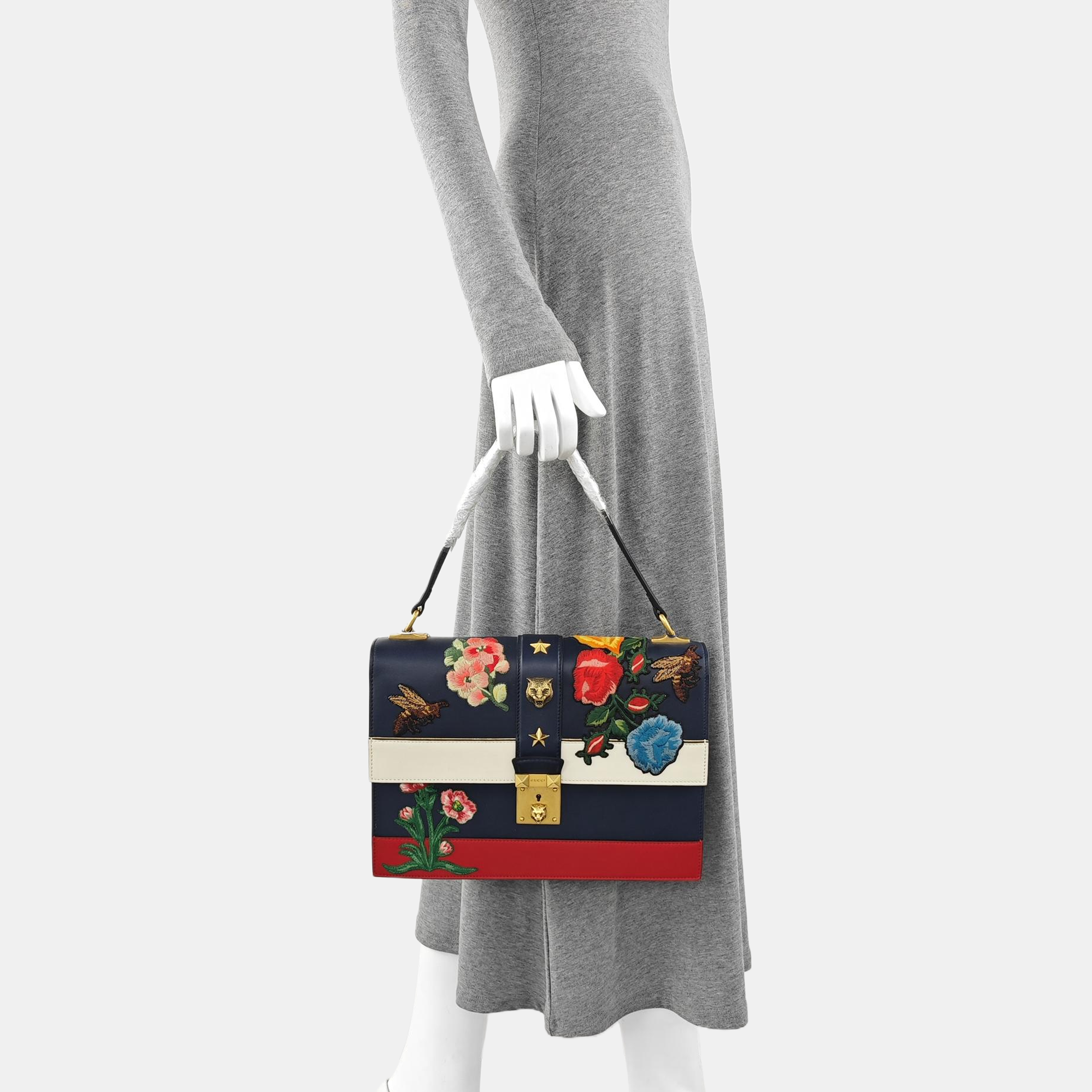 Cat Lock Calfskin Multicolor