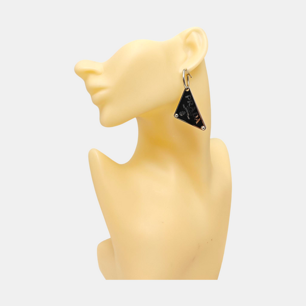 925 Sterling Silver Black Stud Earrings