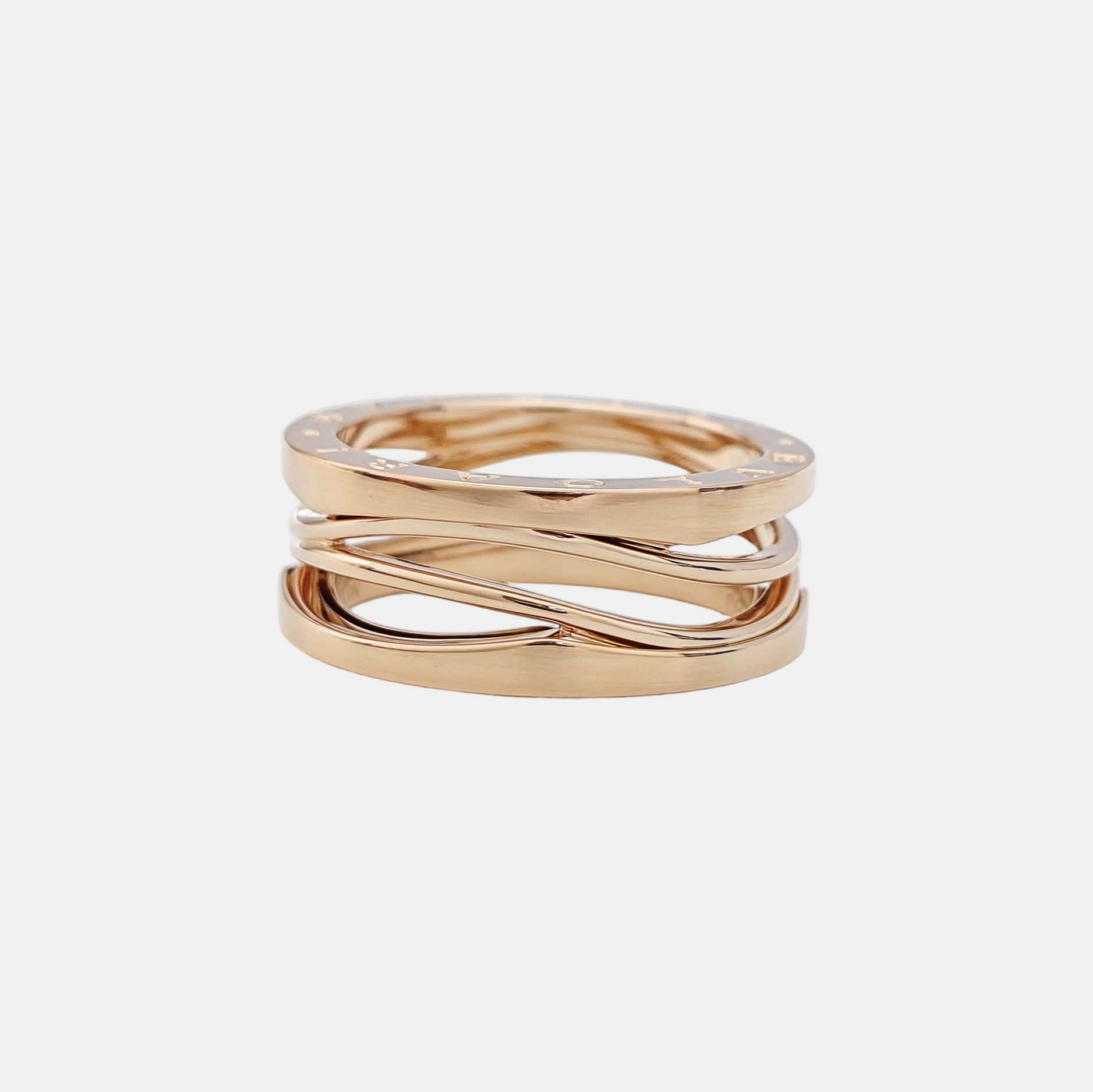 B.ZERO1 18k Rose Gold Ring EU 60
