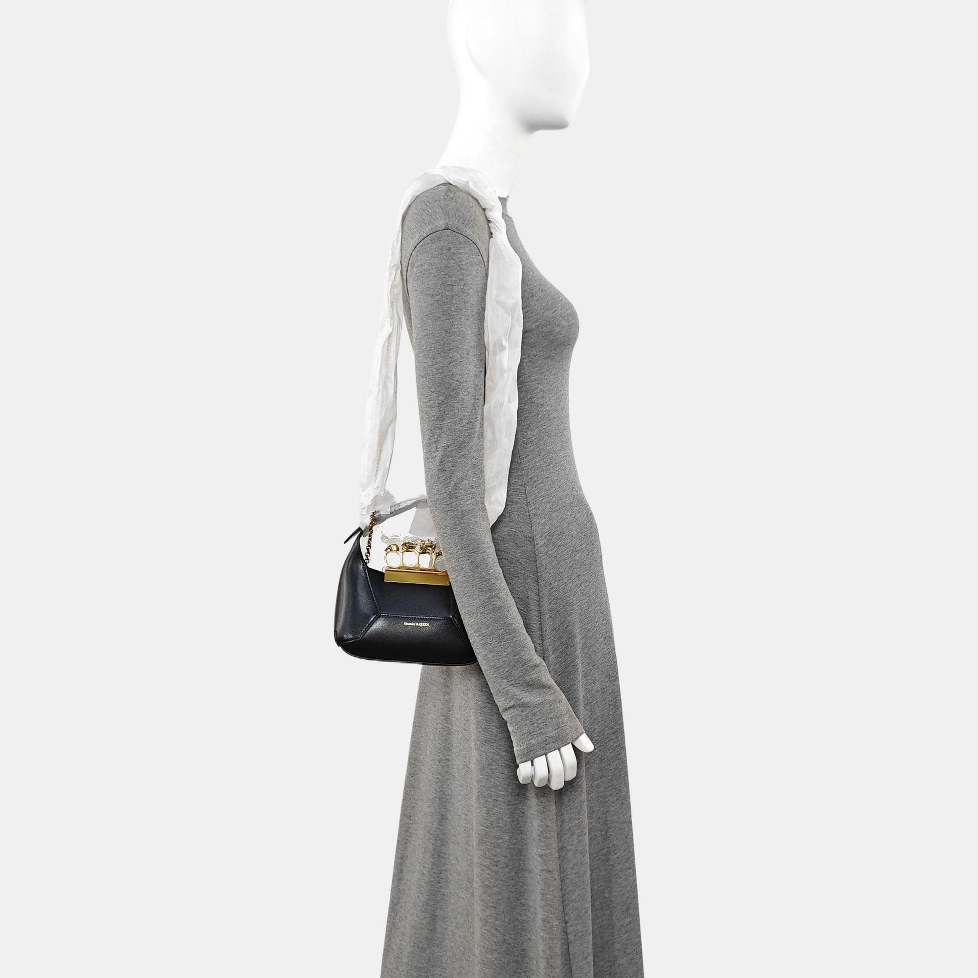 Calfskin Shoulder Bag Mini Black