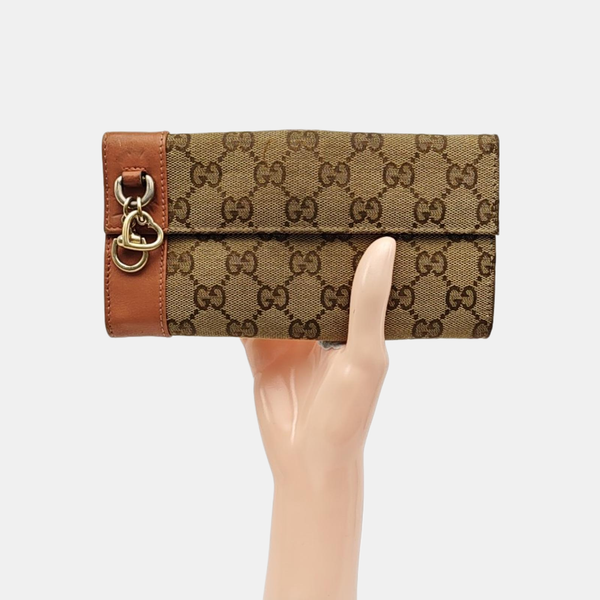 Monogram Canvas Wallet Brown