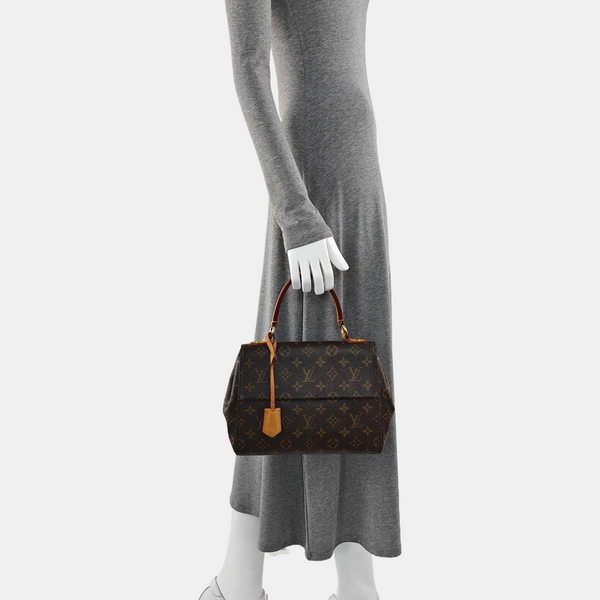 CLUNY PM Monogram Coated Canvas Brown