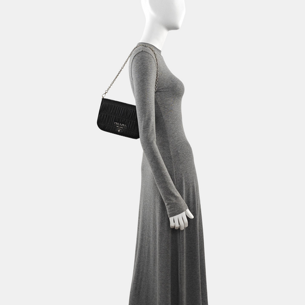 Calfskin Shoulder Bag Black