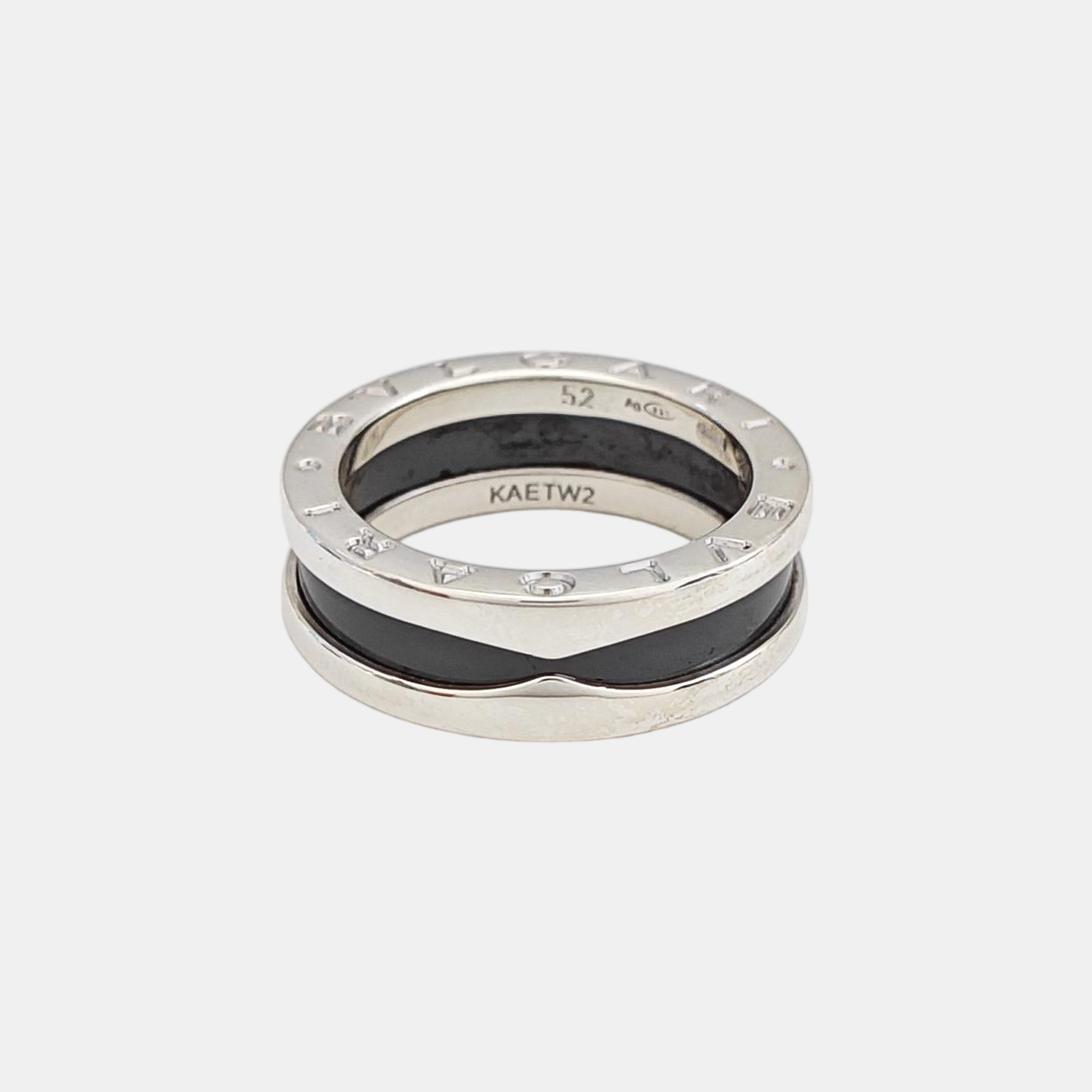 B.ZERO1 925 Sterling Silver Ring EU 52