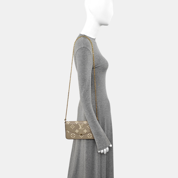 FÉLICIE Monogram Calfskin Gray