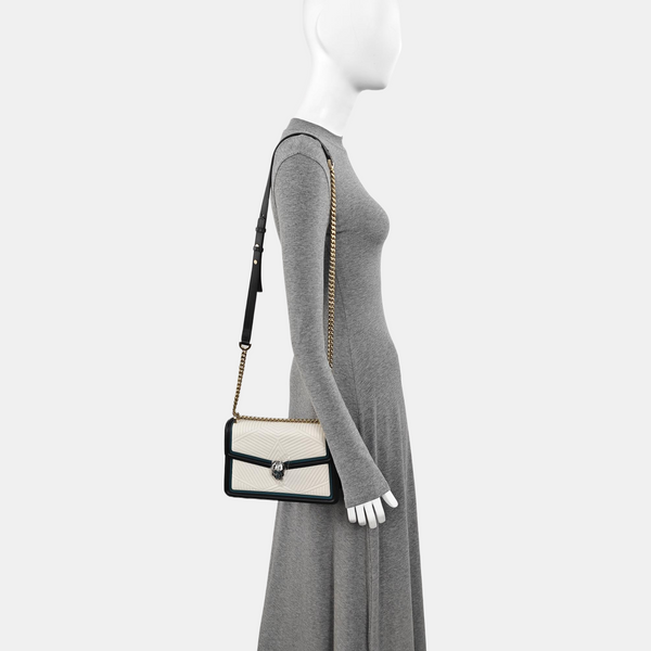 SERPENTI FOREVER Small Quilted Calfskin White