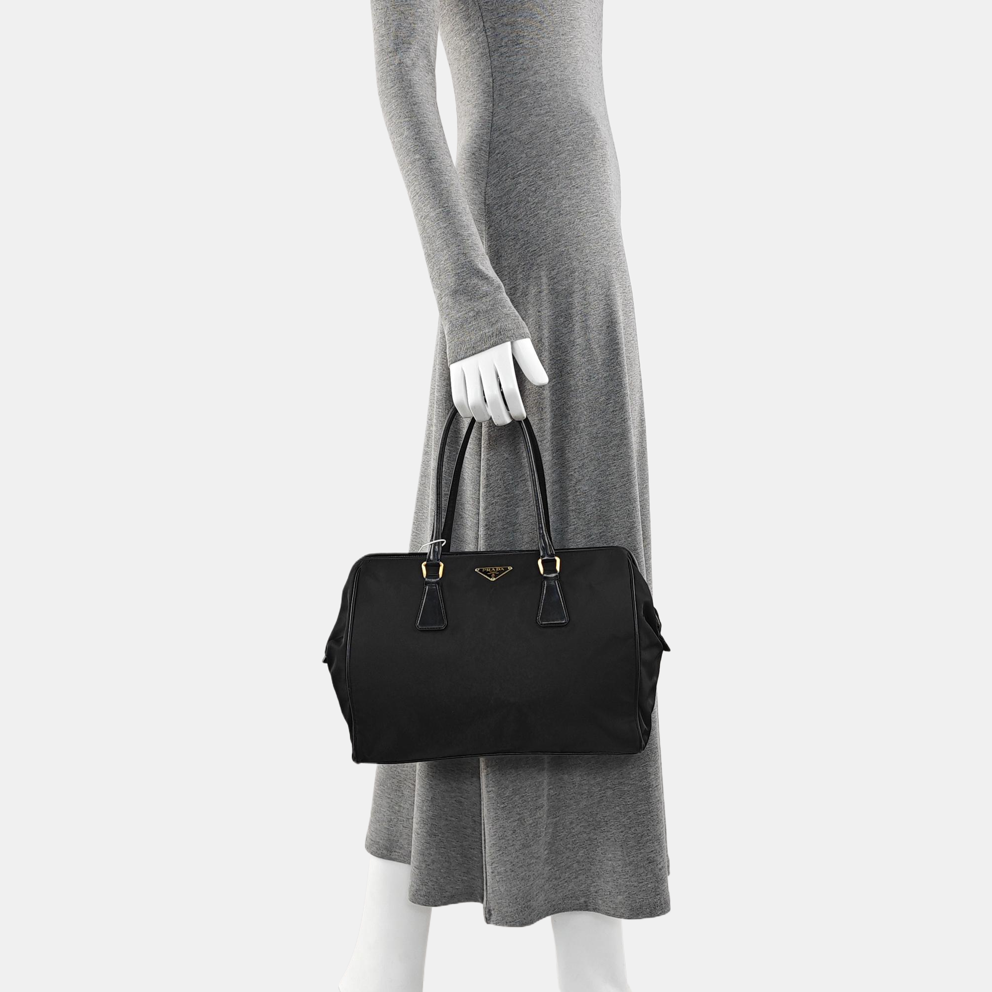 Nylon Tote Bag Black