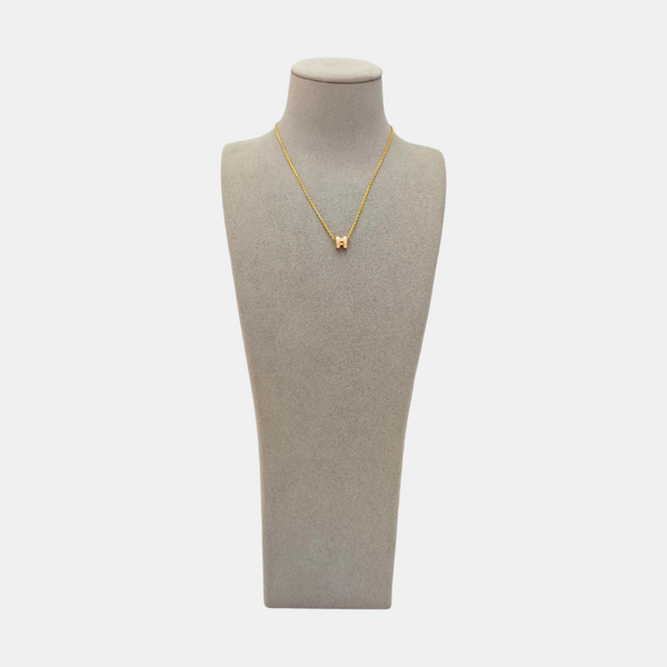 Pop H Metal Gold Necklace