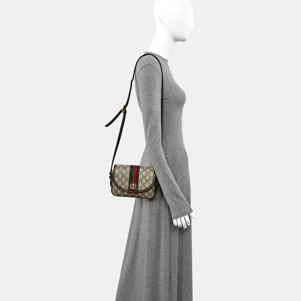 Monogram Coated Canvas Shoulder Bag Mini Beige
