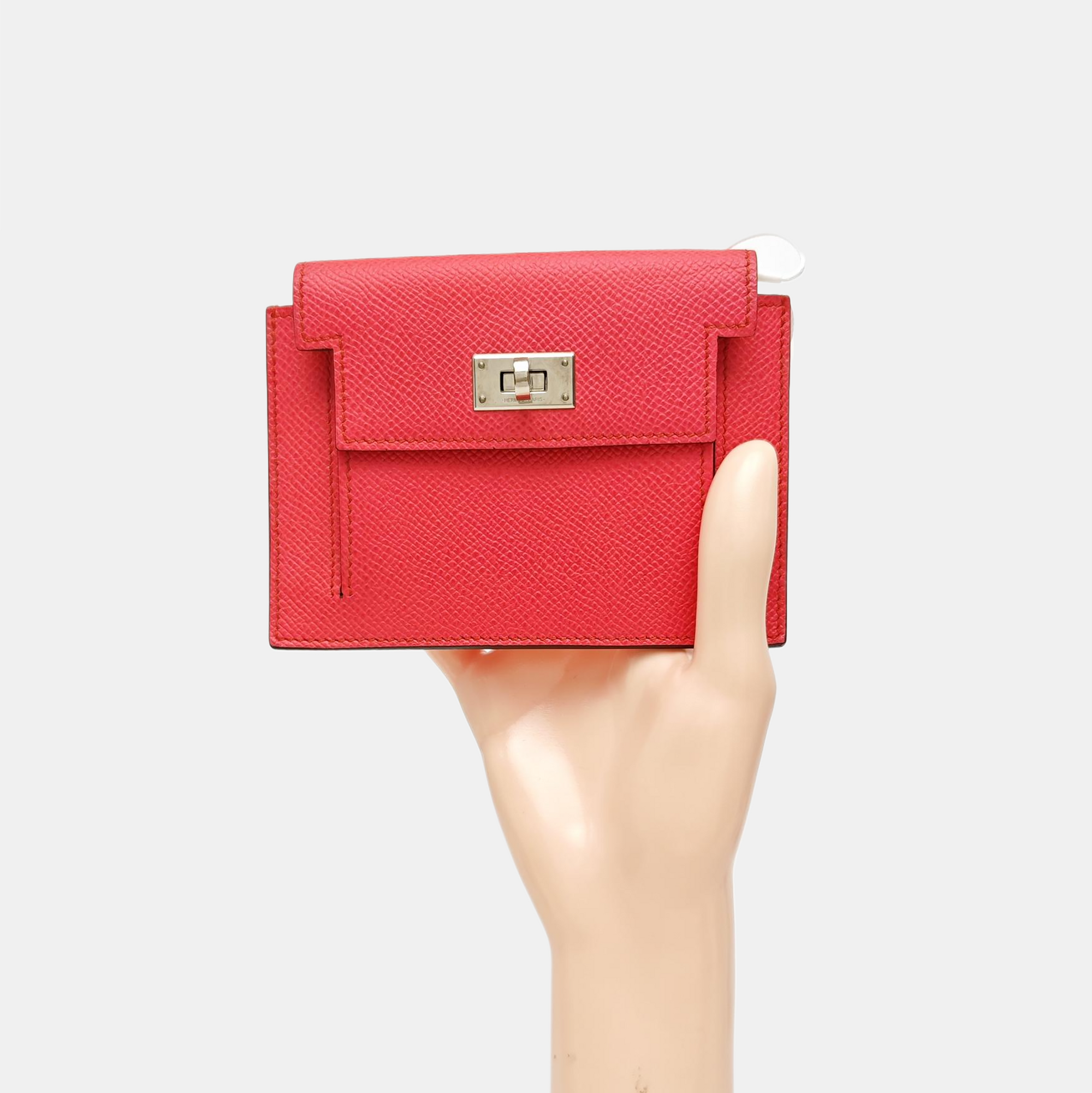 Kelly Epsom Pink Coin Purse