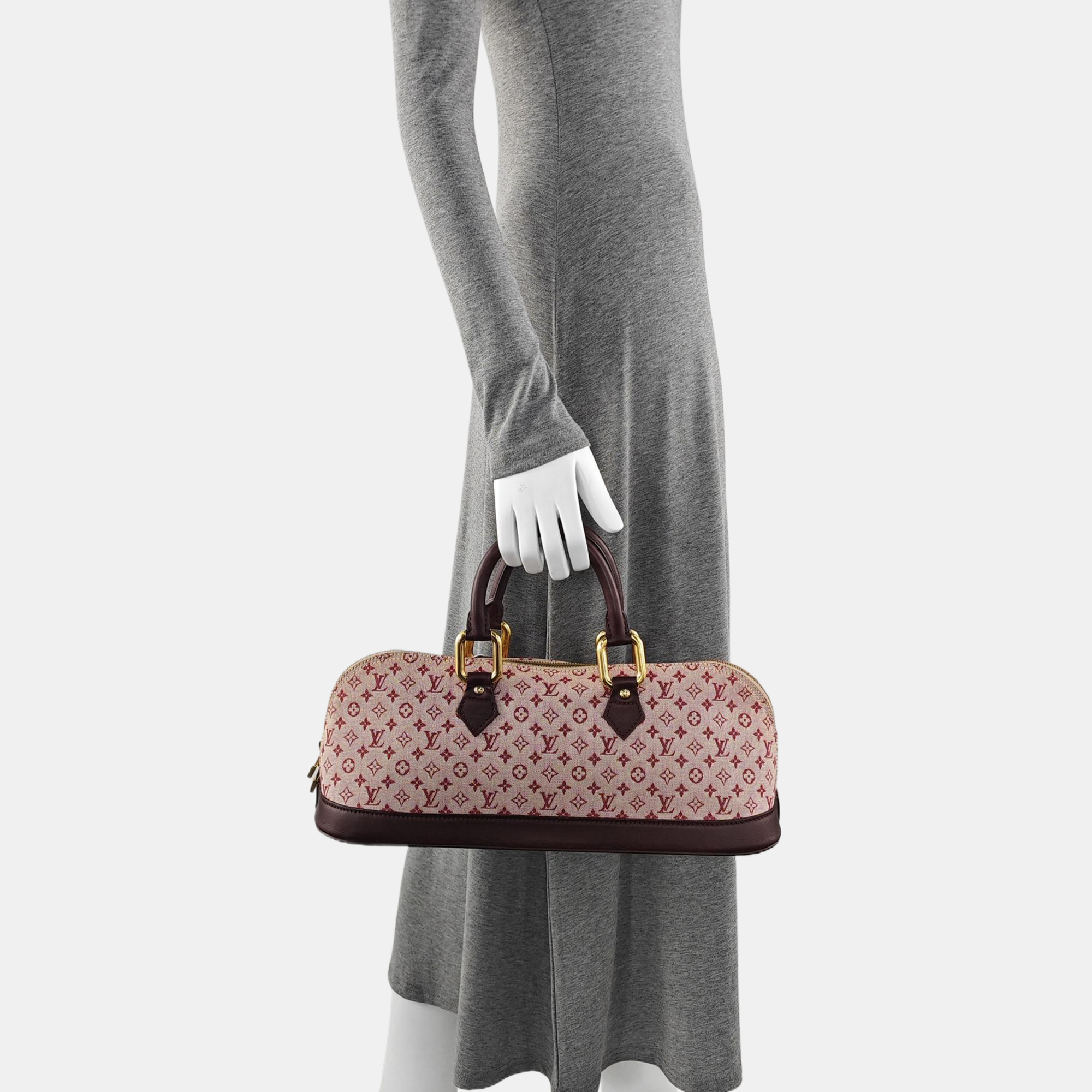 Authenticated pre-owned  ALMA Monogram Canvas Pink - Top Handle Bag at Looply