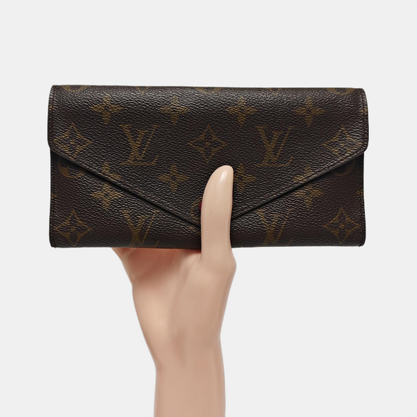 JOSÉPHINE Monogram Coated Canvas Brown Wallet