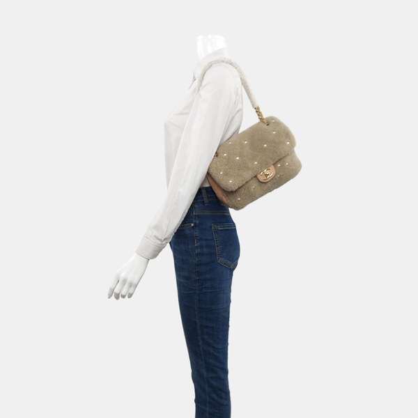 CLASSIC FLAP Small Sheepskin Gray
