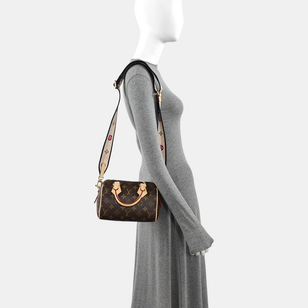 SPEEDY 20 Monogram Coated Canvas Brown
