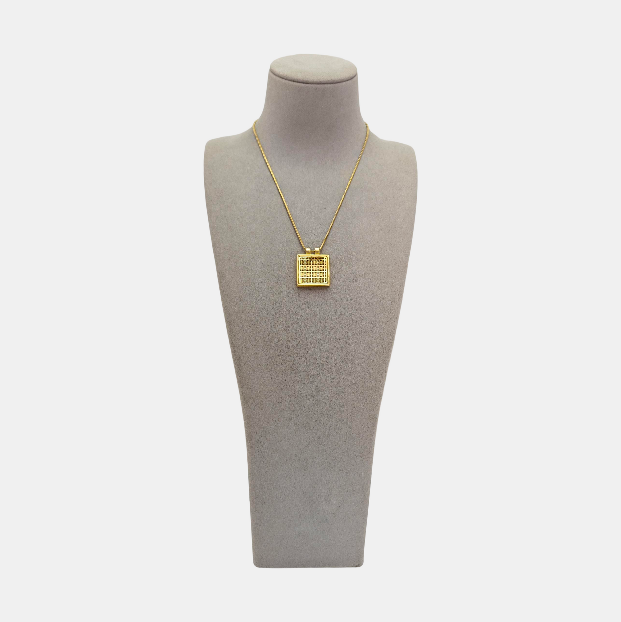 4G Logo Metal Gold Necklace