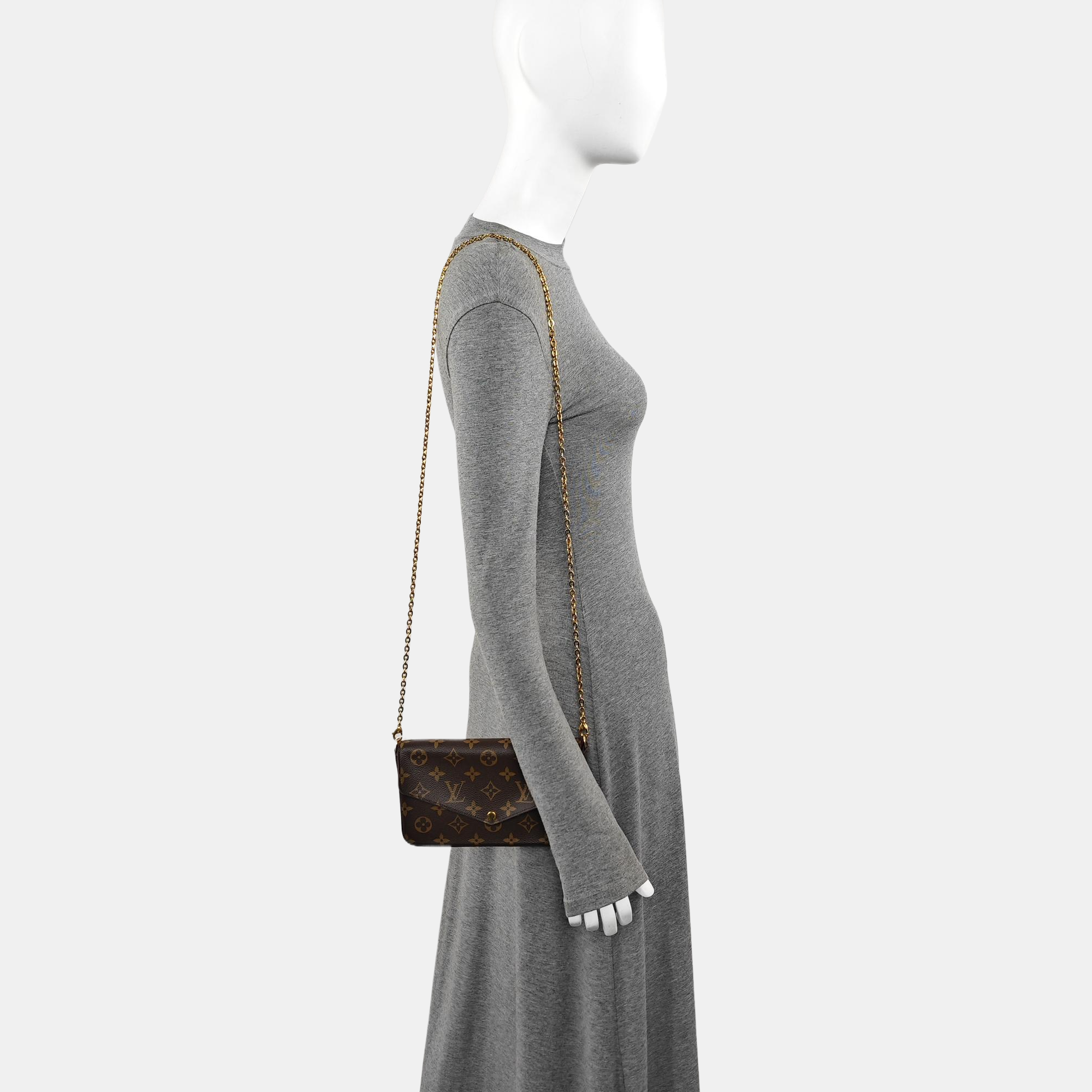 FÉLICIE Monogram Coated Canvas Brown