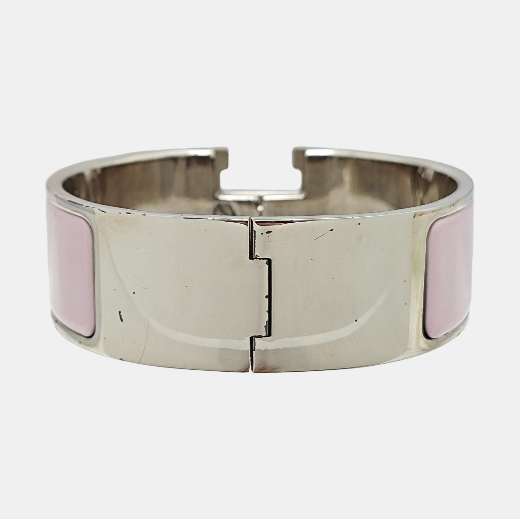 Clic Clac H Metal Silver Bangle