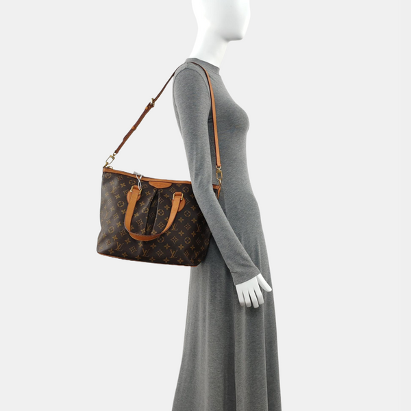 PALERMO PM Monogram Coated Canvas Brown
