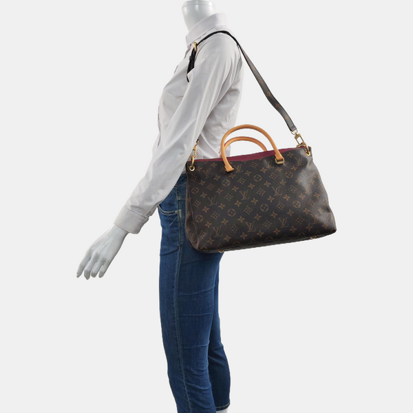 PALLAS Monogram Coated Canvas Brown
