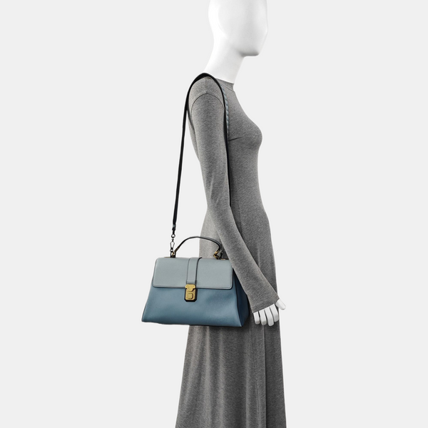 Piazza Calfskin Blue