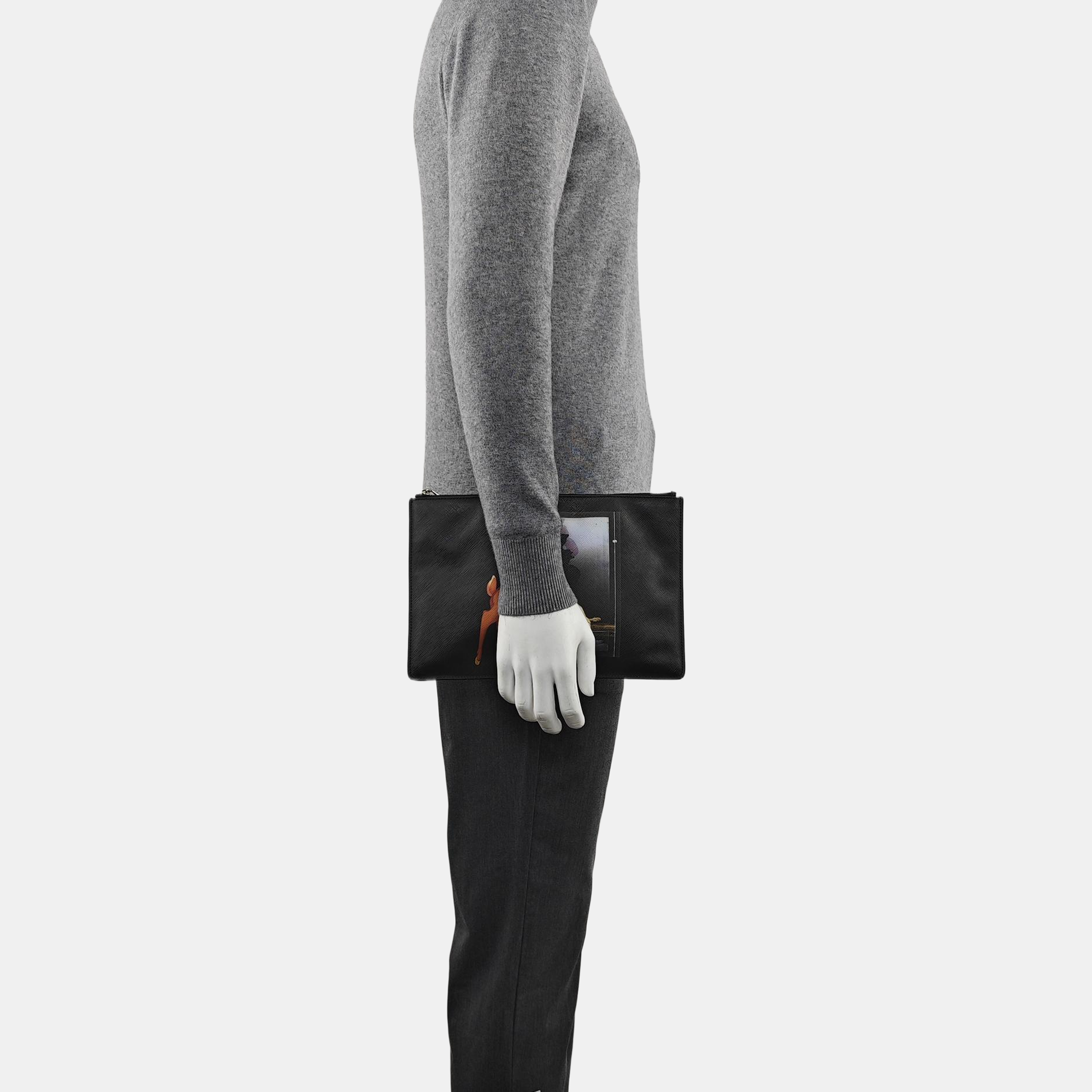 Calfskin Clutch Black