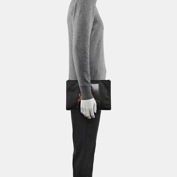 Calfskin Clutch Black
