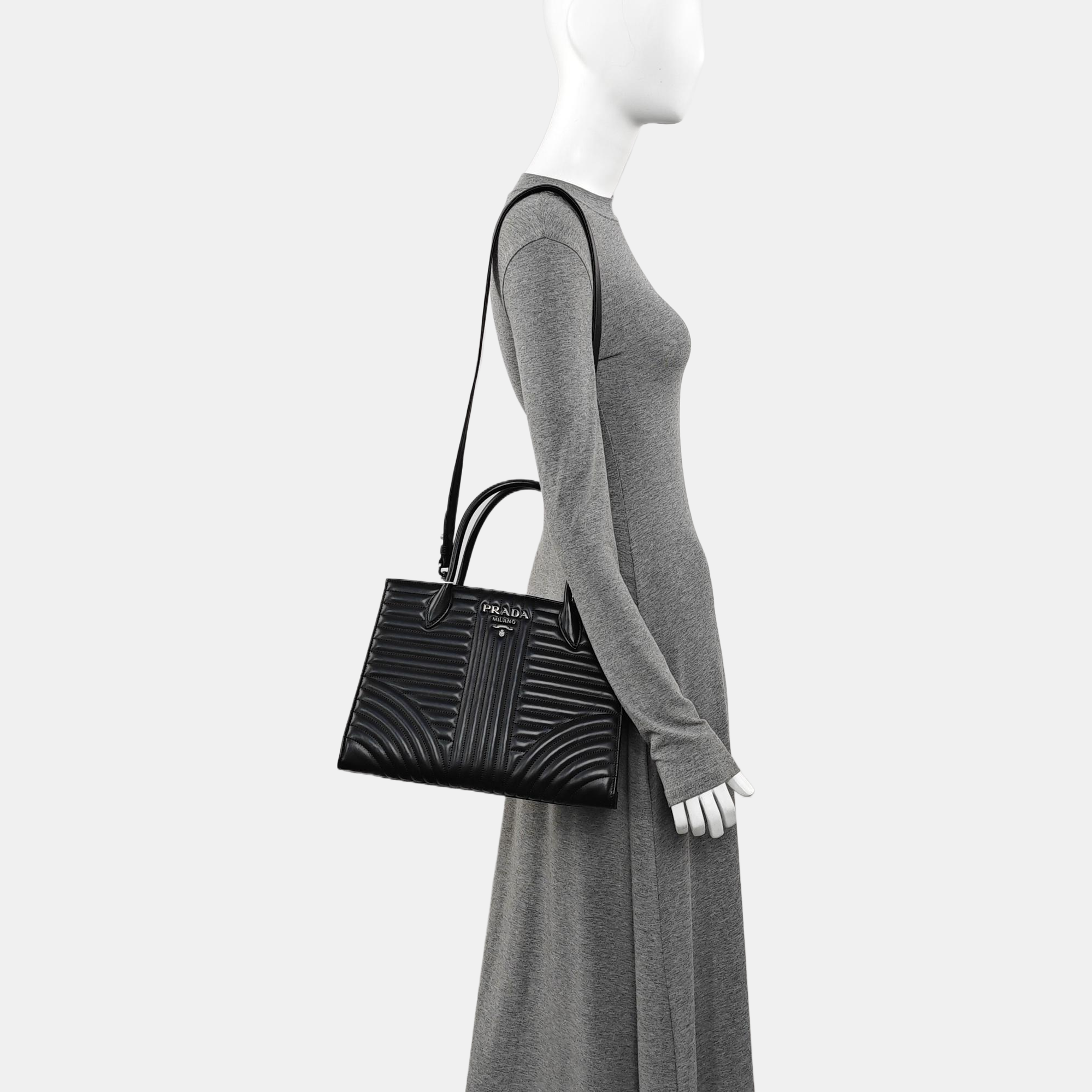 Diagramme Quilted Calfskin Black