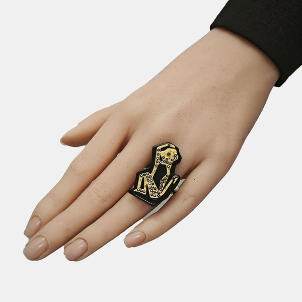 Metal Gold Ring EU 54