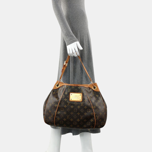 GALLIERA PM Monogram Coated Canvas Brown
