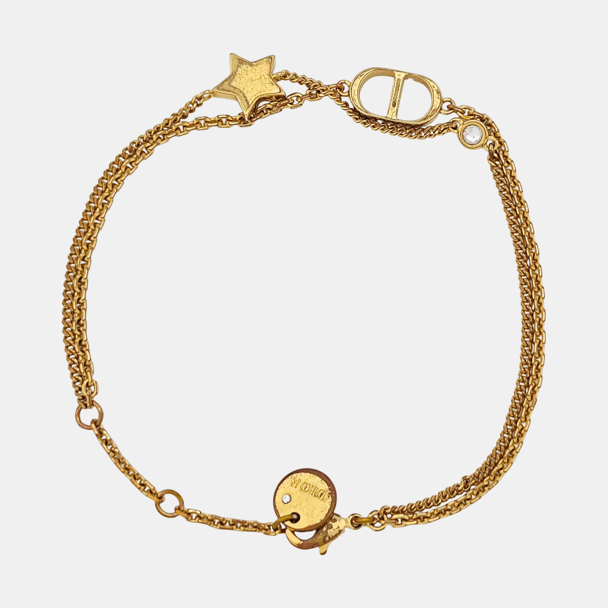 Petit CD Metal Gold Bracelet
