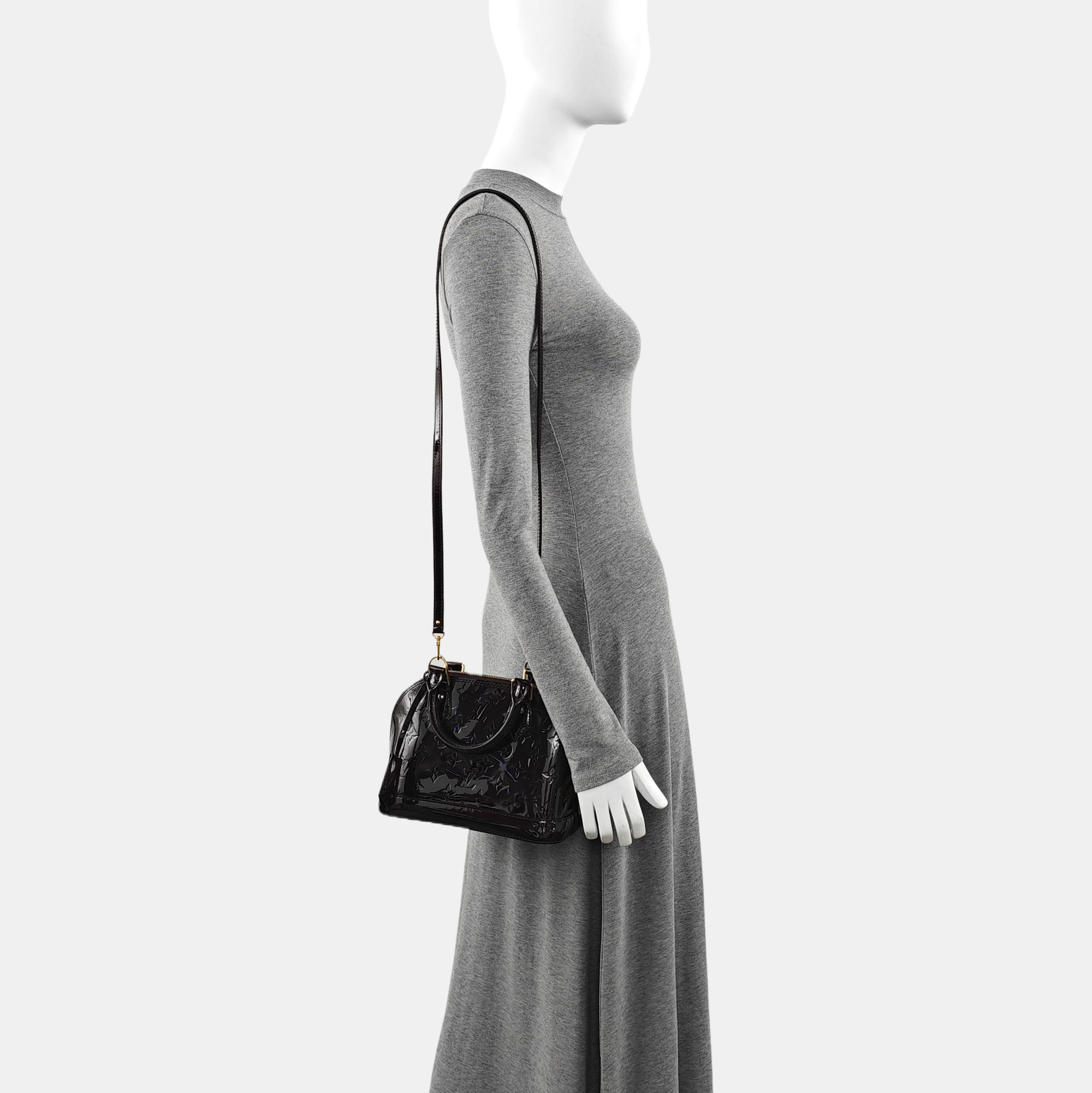 Authenticated pre-owned  ALMA BB Patent Leather Burgundy - Shoulder Bag at Looply
