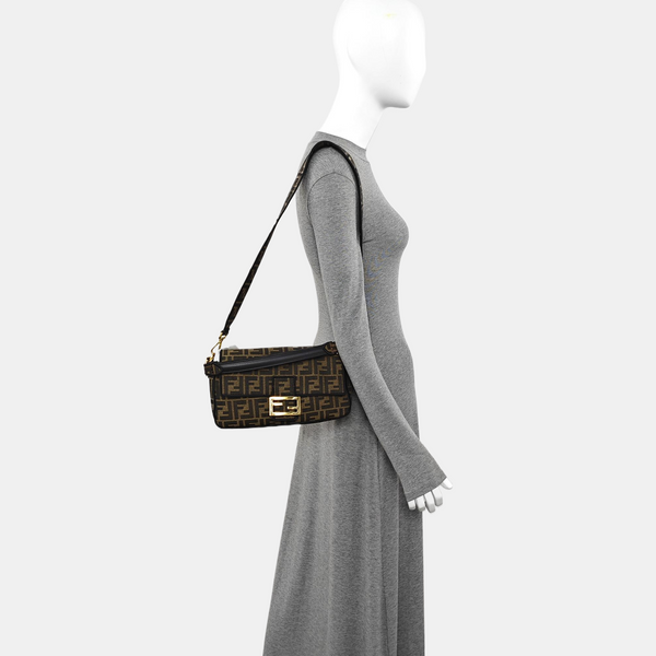 Baguette Medium Canvas Brown