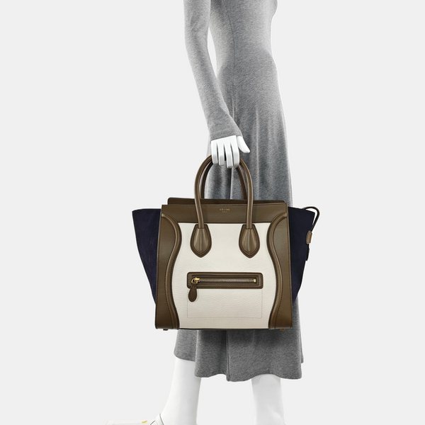 LUGGAGE Mini Calfskin White