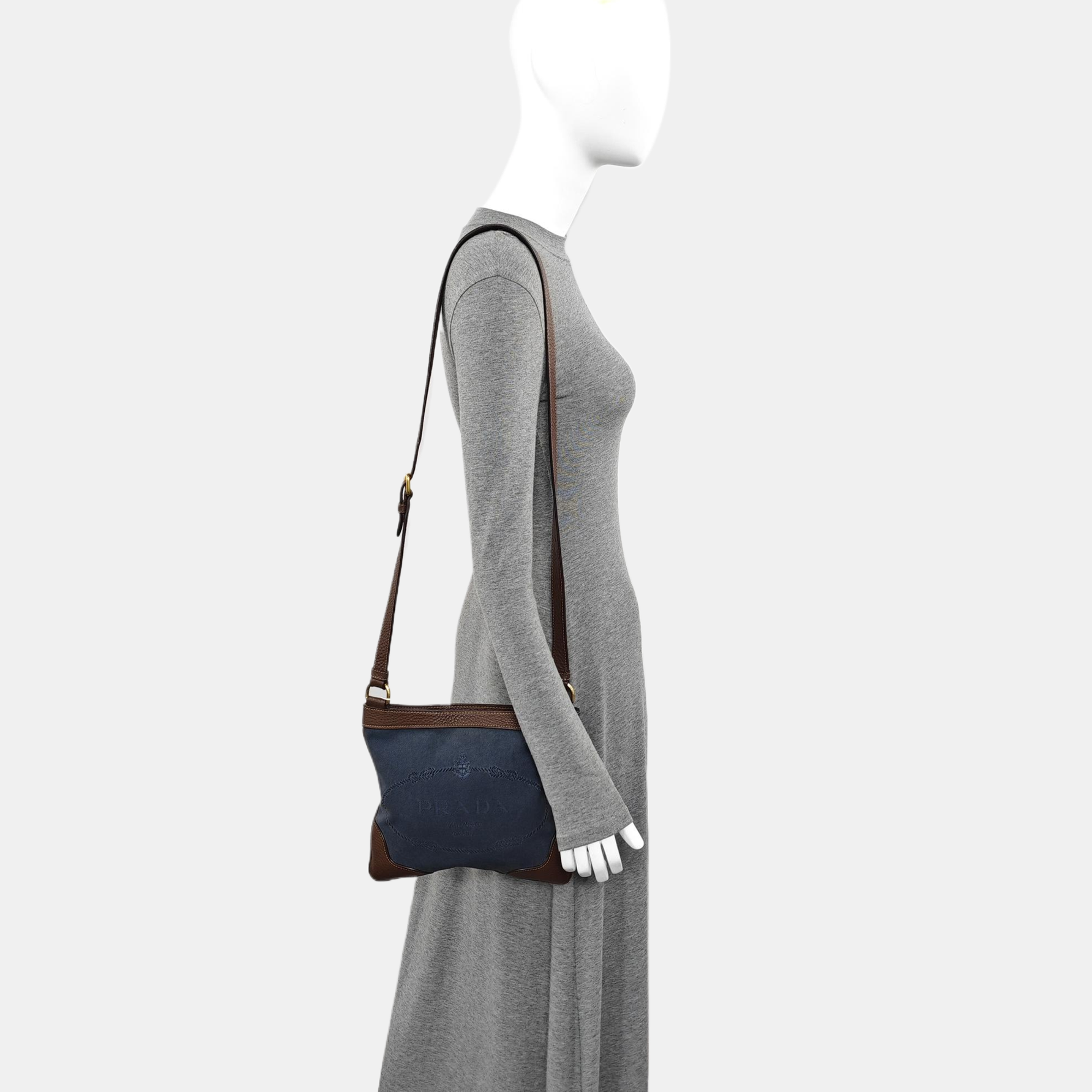 Canvas Shoulder Bag Blue