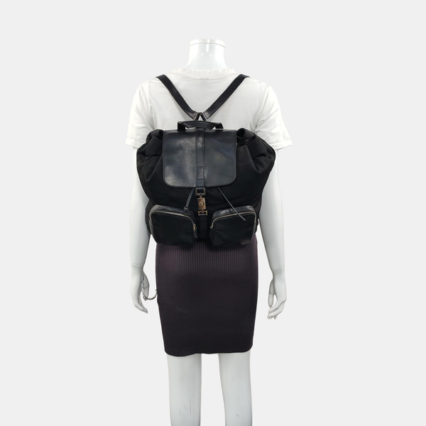 Fabric Backpack Black