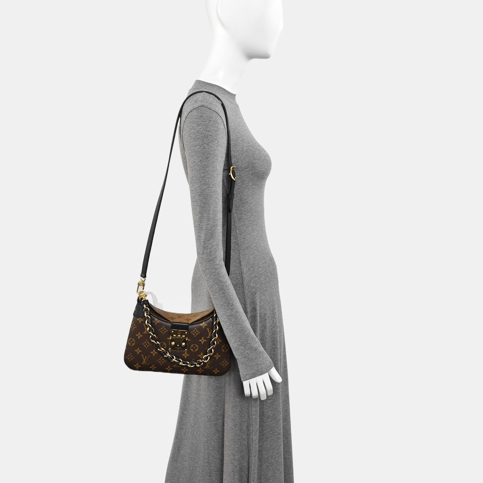 TWINNY Monogram Coated Canvas Brown