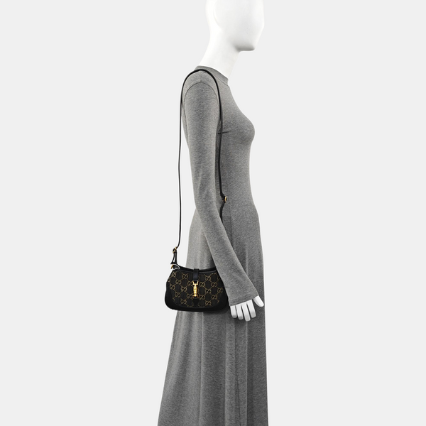 Jackie 1961 Mini Monogram Denim Black