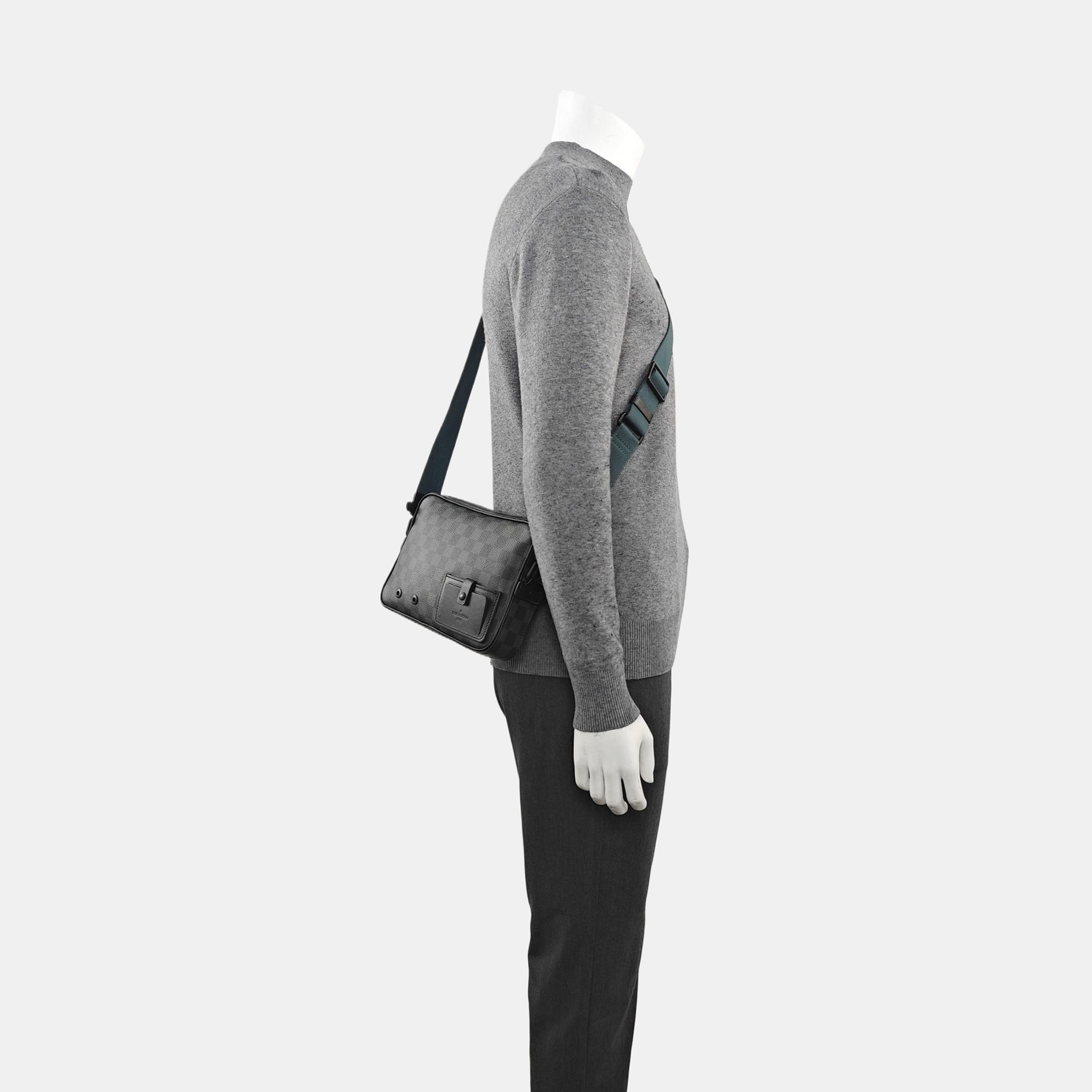 ALPHA Damier Graphite Coated Canvas Gray