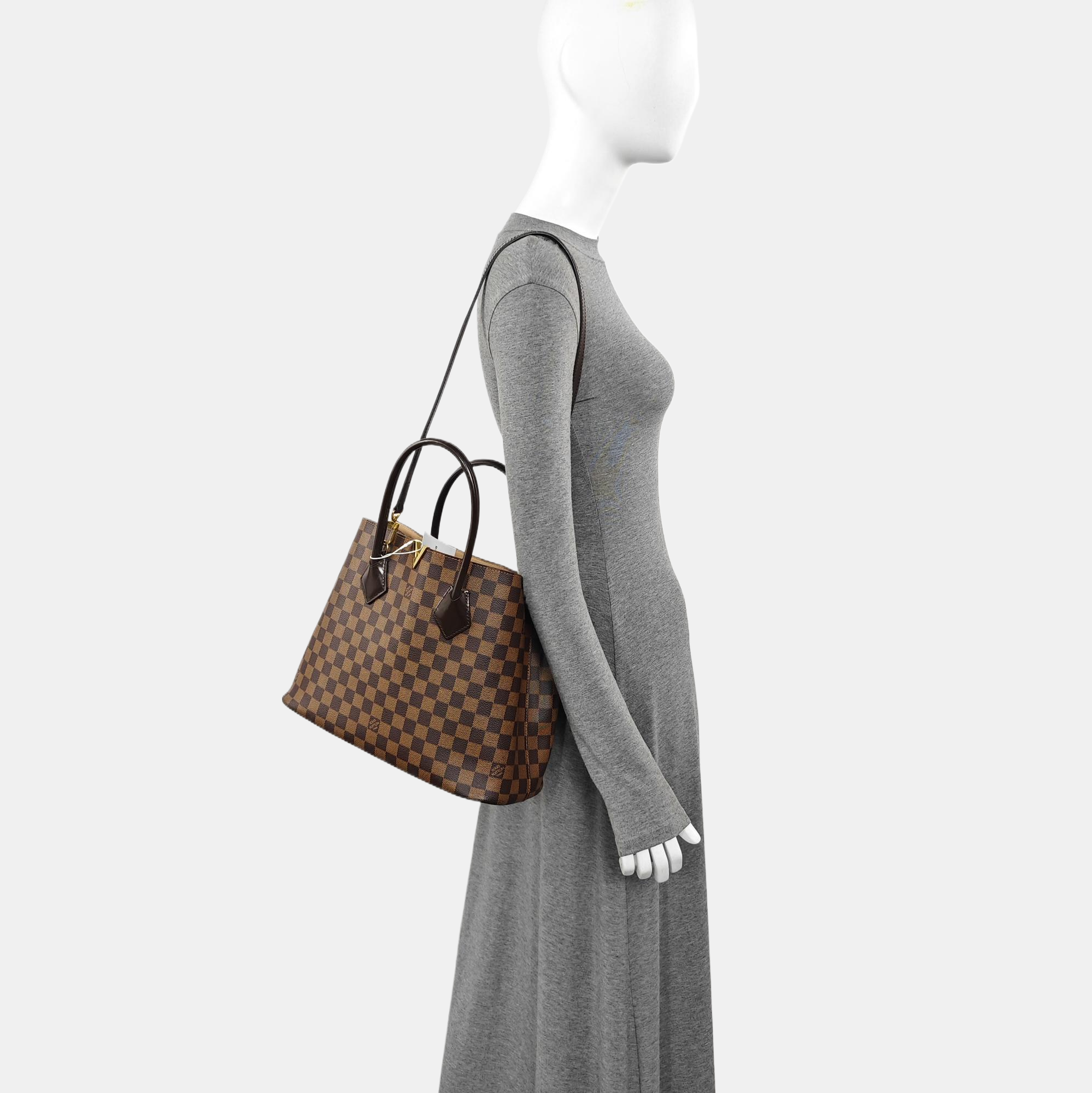 KENSINGTON BOWLING Damier Ebene Coated Canvas Brown