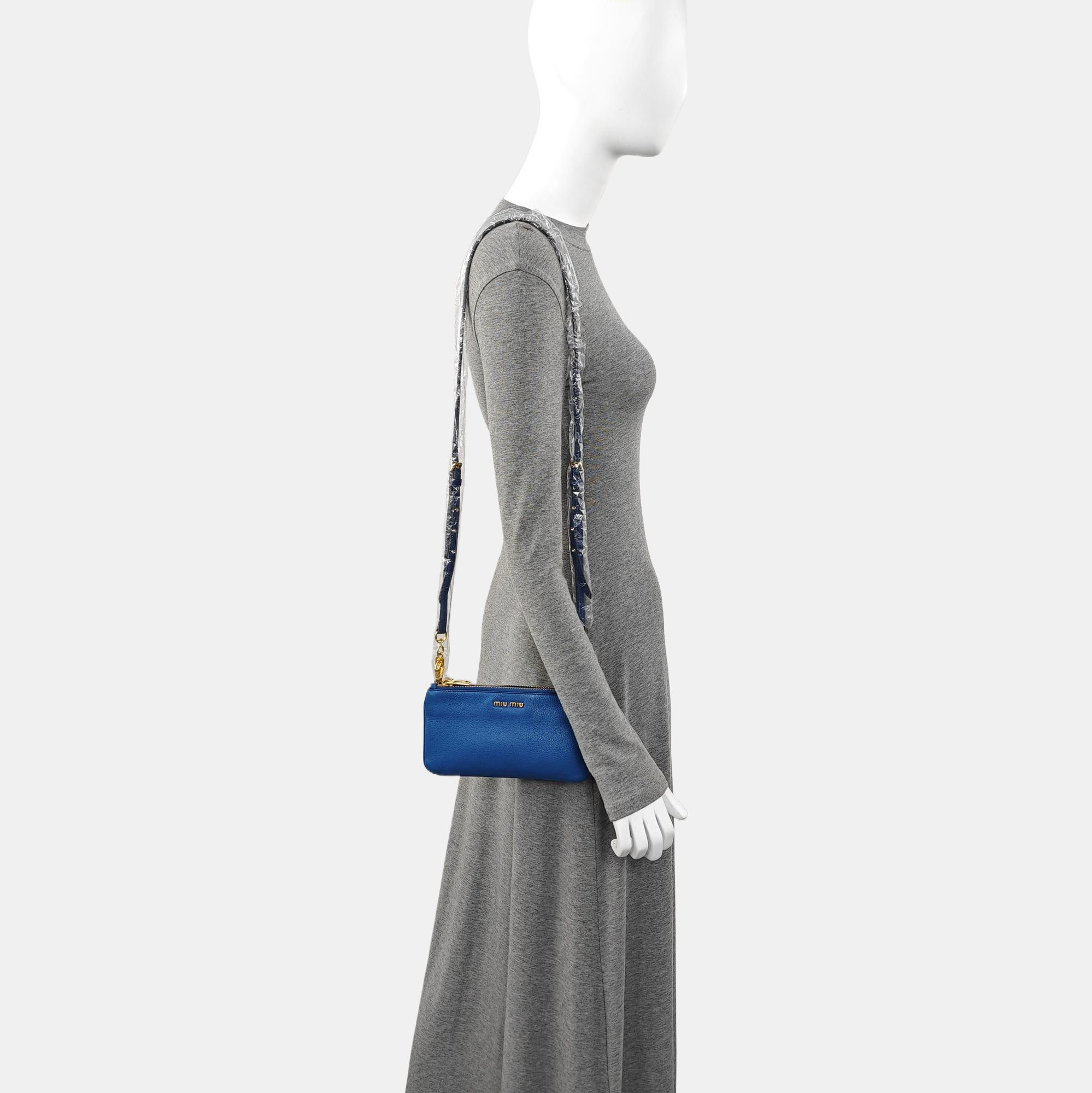Matelassé Calfskin Blue