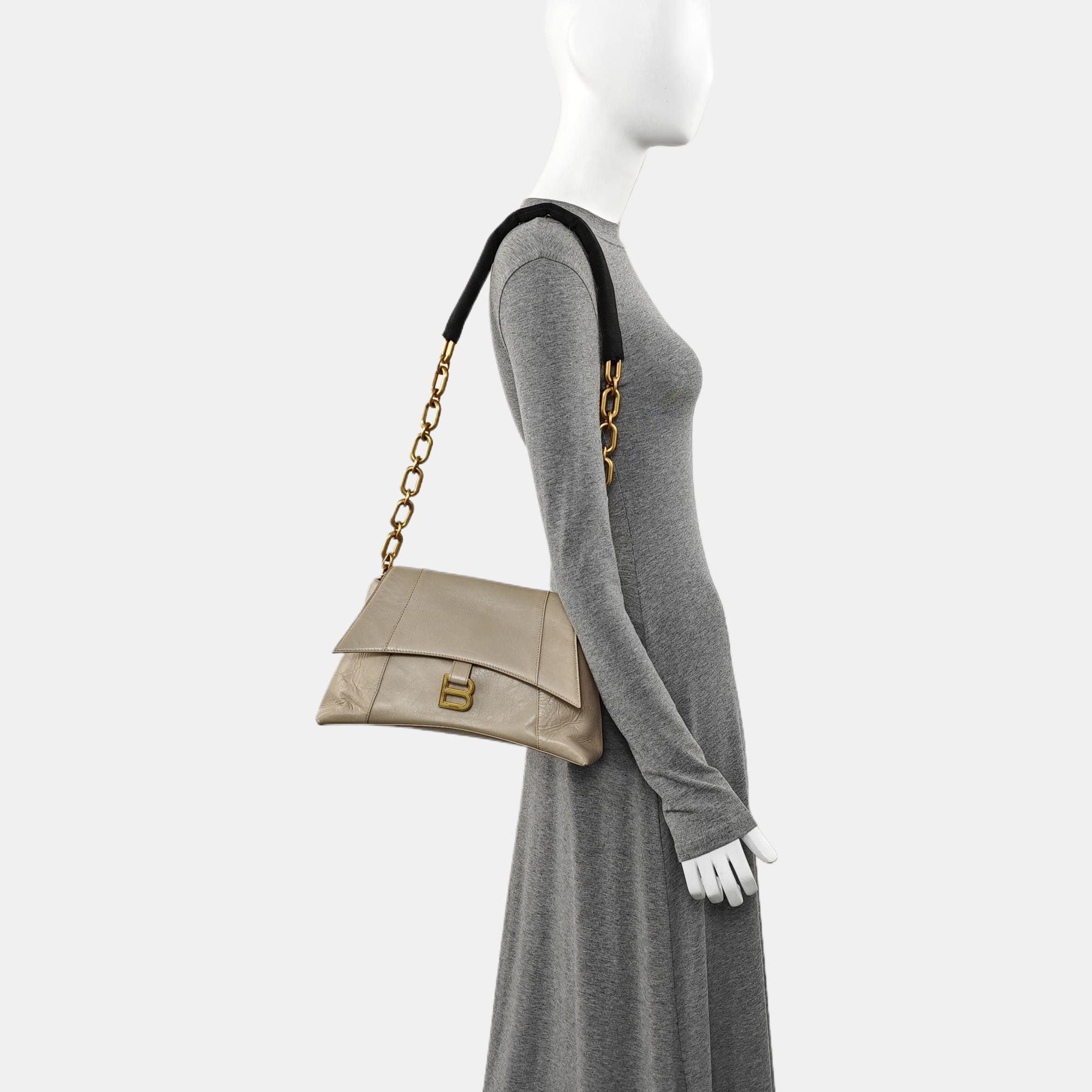 Downtown Small Calfskin Beige
