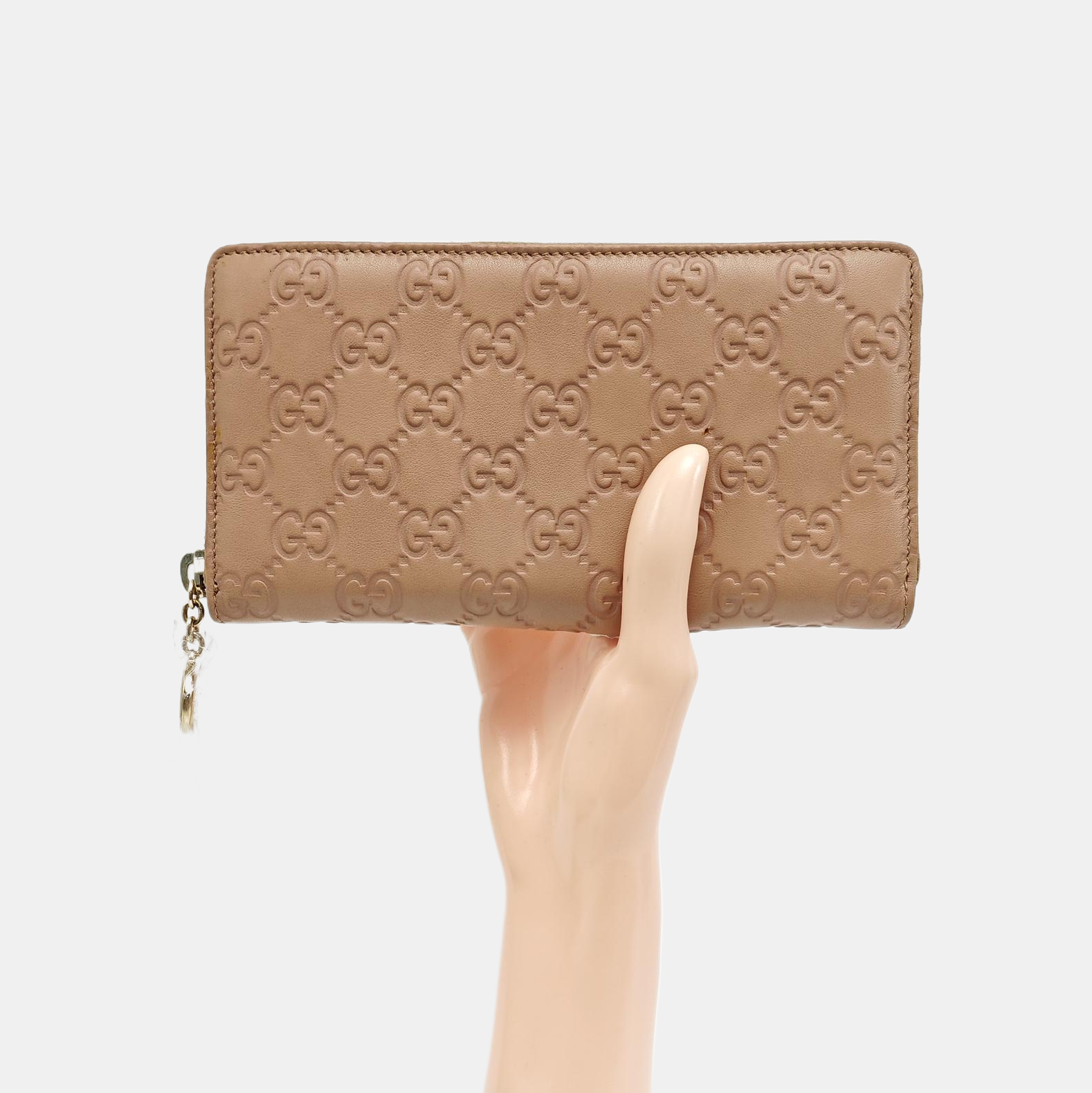 Monogram Calfskin Wallet Pink