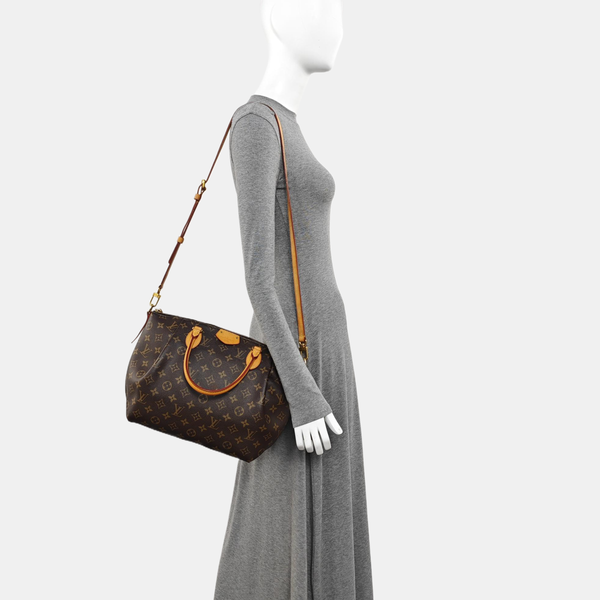 TURENNE PM Monogram Coated Canvas Brown