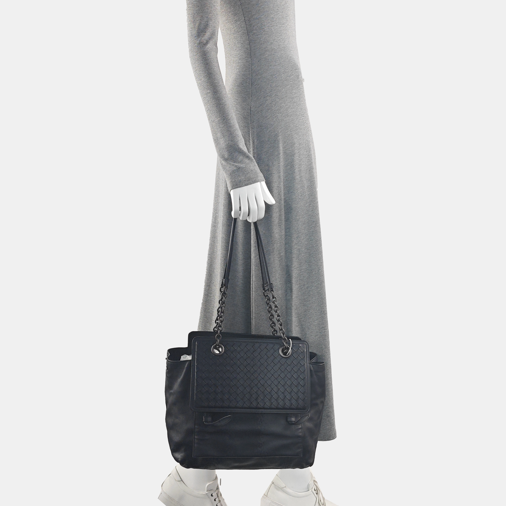Lambskin Shoulder Bag Black