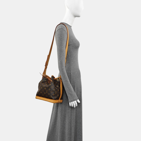NOÉ BB Monogram Coated Canvas Brown