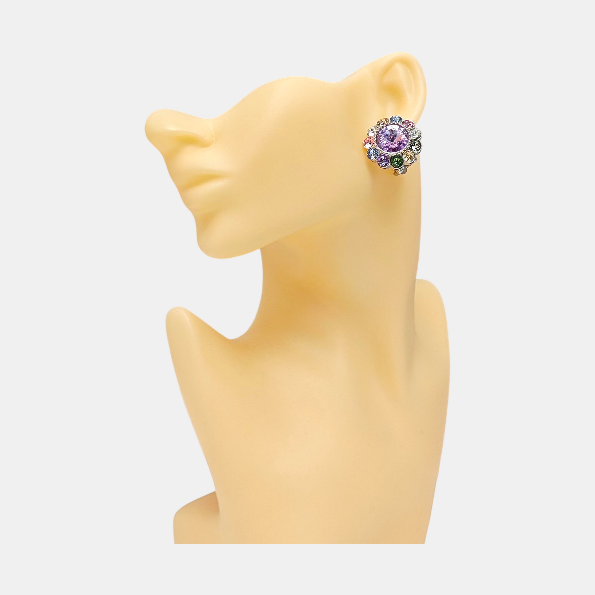 Metal Silver Clip On Earrings